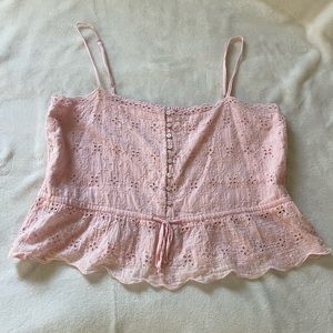 Light pink tank top in size L from aerie